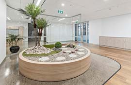 Zen garden foyer