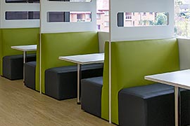 Dining booth fitout