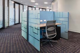 Glass workstation cubicle