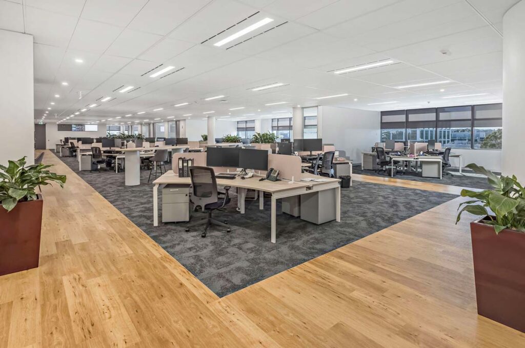 modern open plan workstations