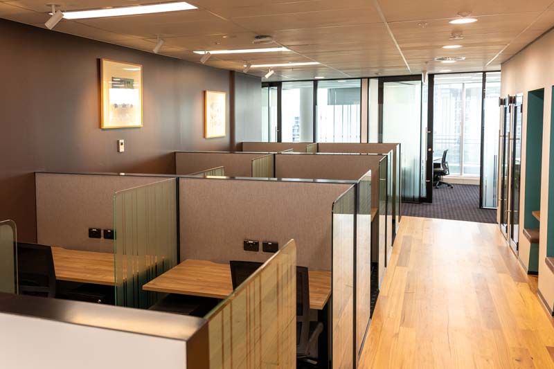serviced office workstations