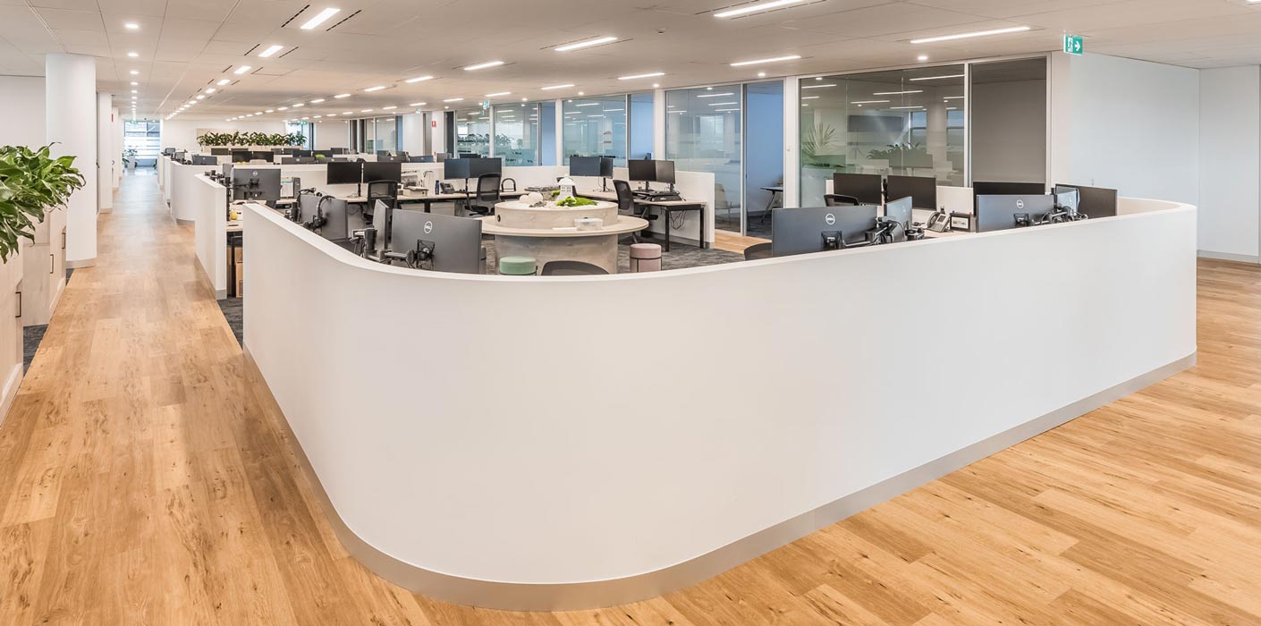 open plan office fitout