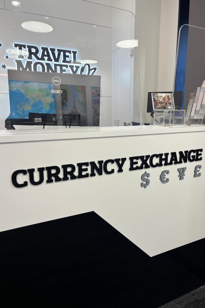 Travel money OZ counter