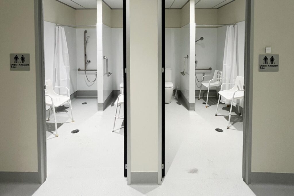 aged care bathroom installation